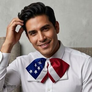 Mexican Embroidered Charro Moño – Traditional Satin Mariachi Bow Tie